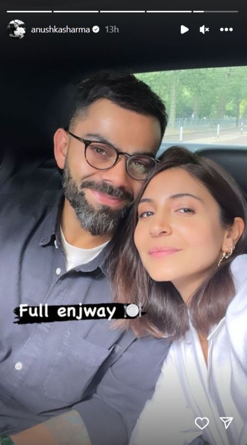 Anushka Sharma's latest Instagram story featuring Virat Kohli.