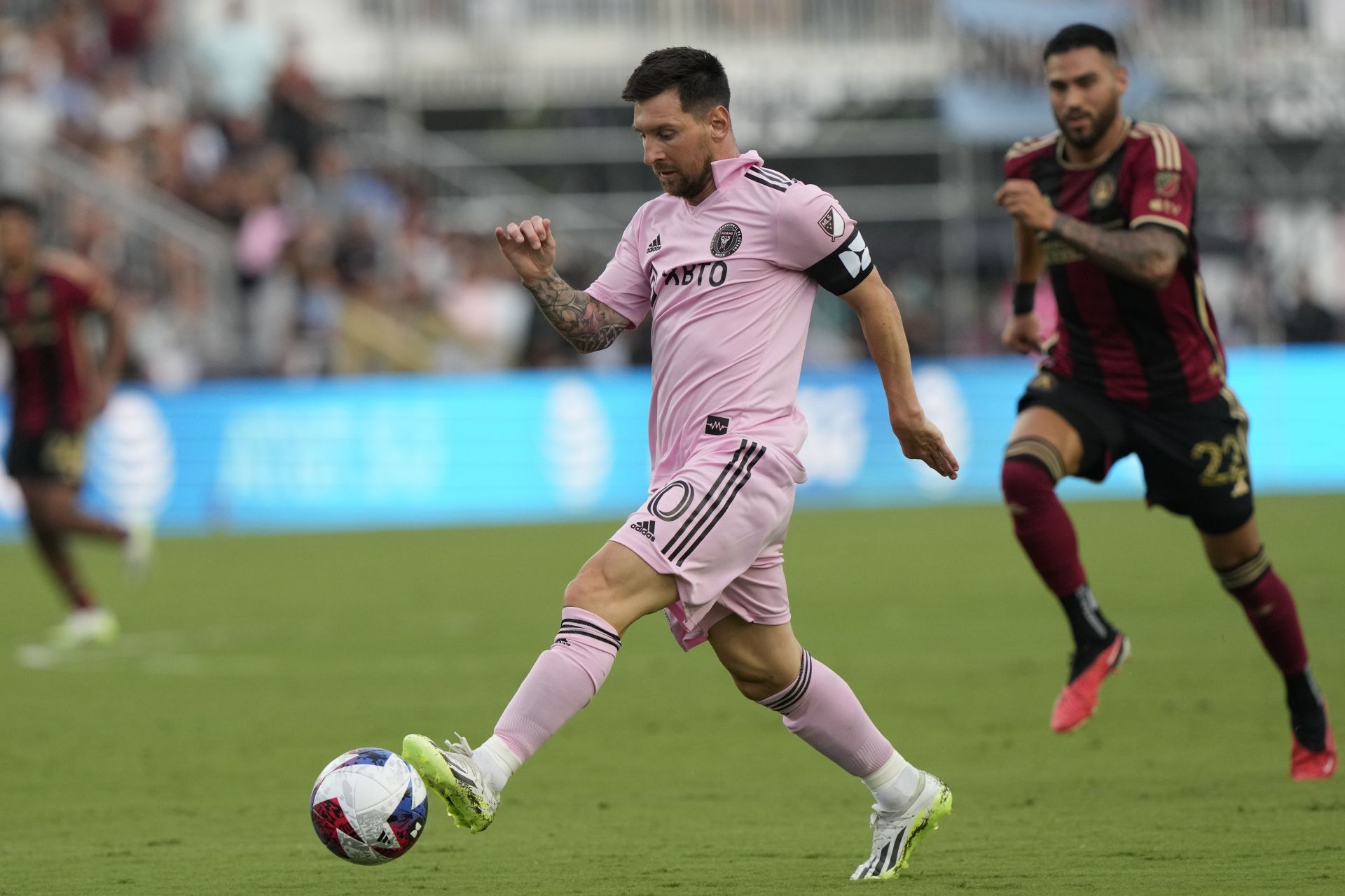 Lionel Messi in action for Inter Miami in the Leagues Cup.