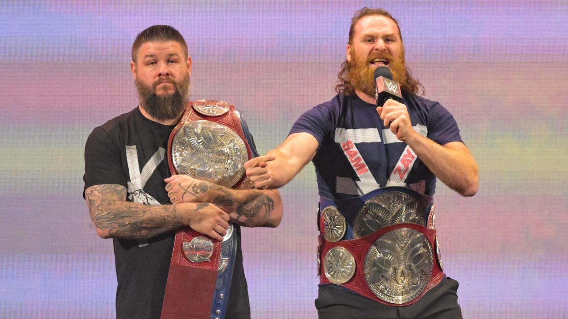 Kevin Owens (left) and Sami Zayn (right)