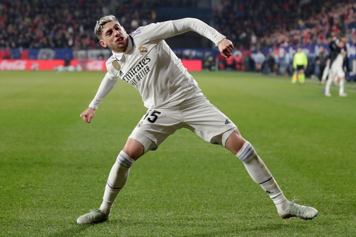 Federico Valverde in action for Real Madrid (cred: Managing Madrid)