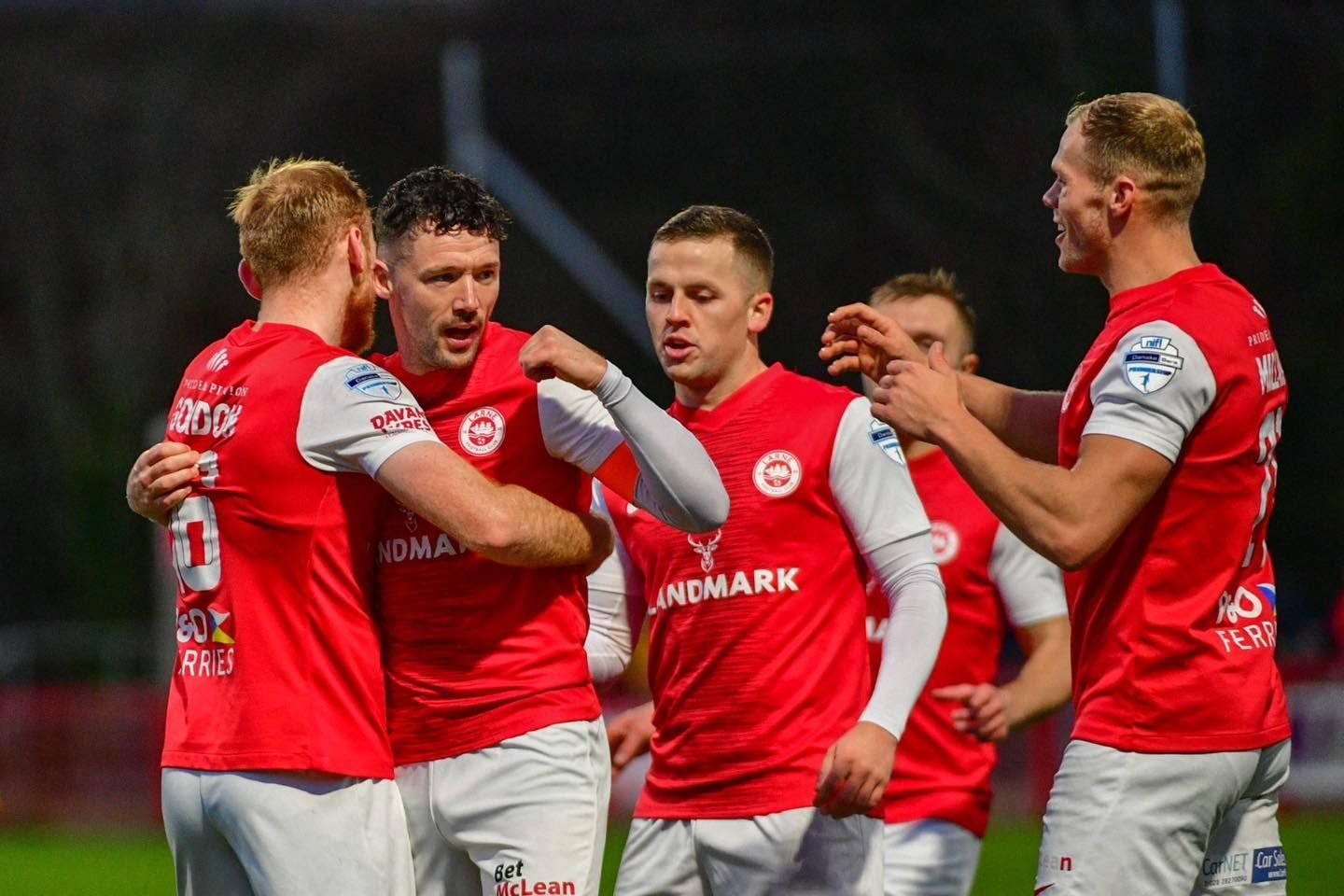 Larne and HJK will meet in the Champions League qualifier on Wednesday