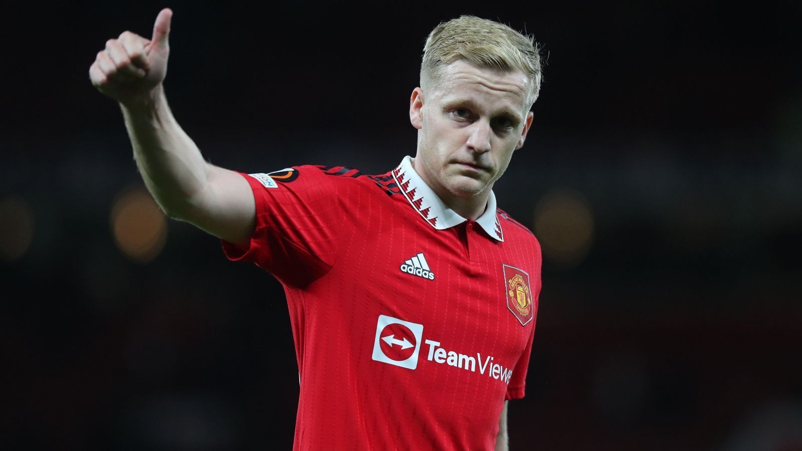 Donny van de Beek&#039;s time at Manchester United could be coming to an end (cred: Football 365)
