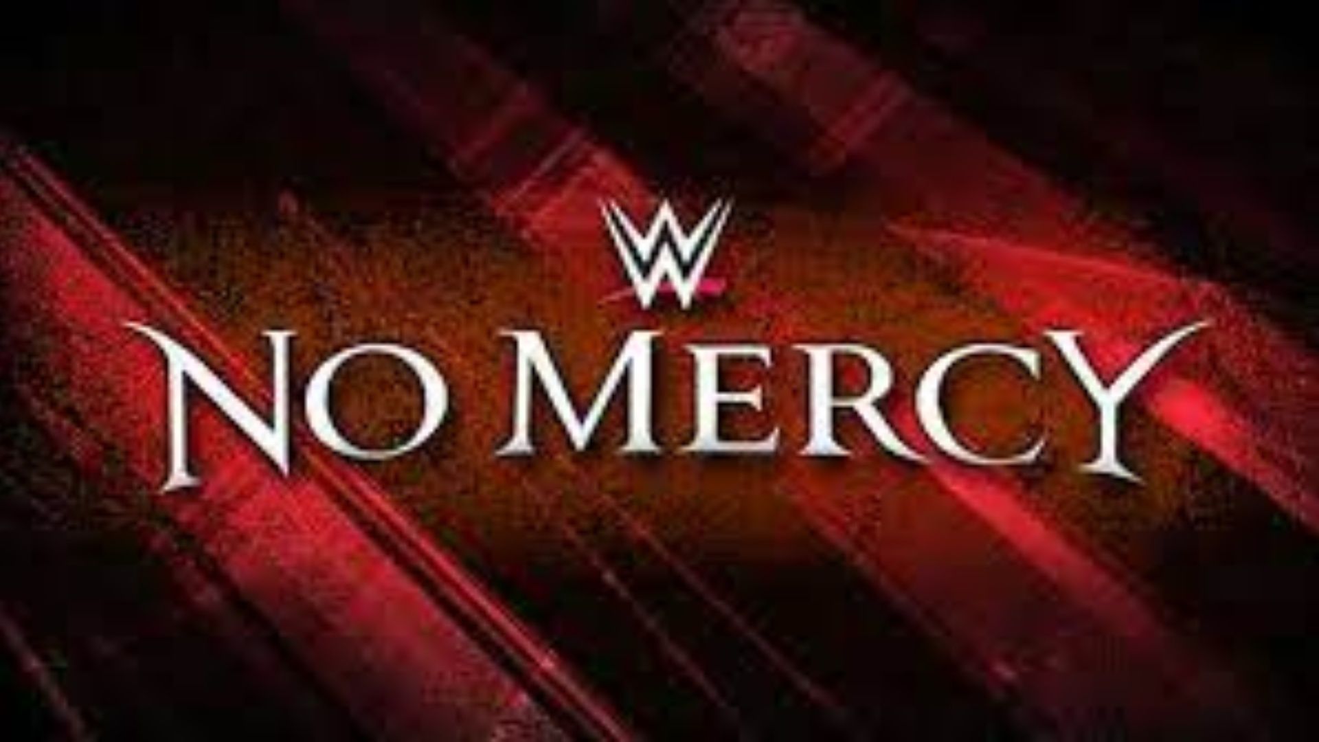 The graphic of the last No Mercy event in WWE.