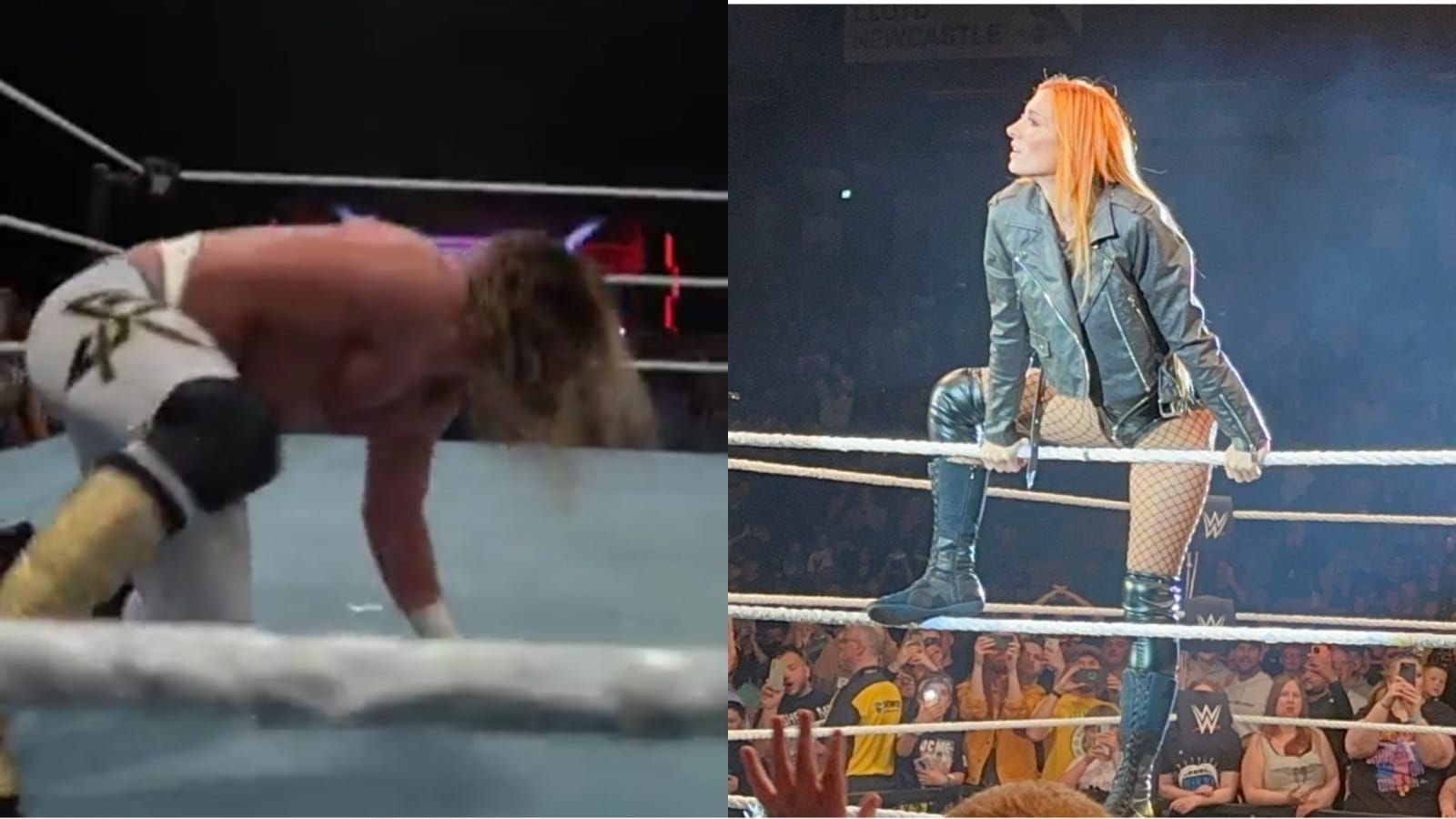 Seth Rollins (left) and Becky Lynch (right)