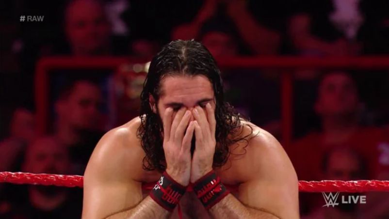 Seth Rollins was busted open in title match against Finn Balor at WWE SuperShow