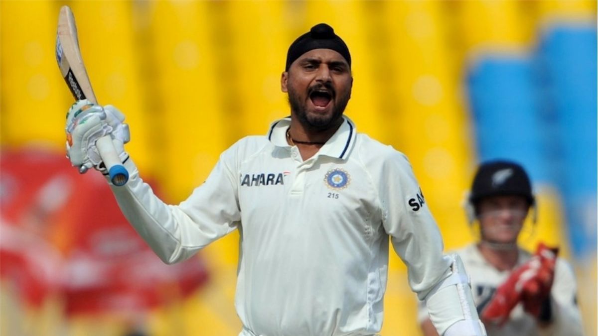 After his heroics in Ahmedabad, Harbhajan Singh scored another century in the series, this time in Hyderabad