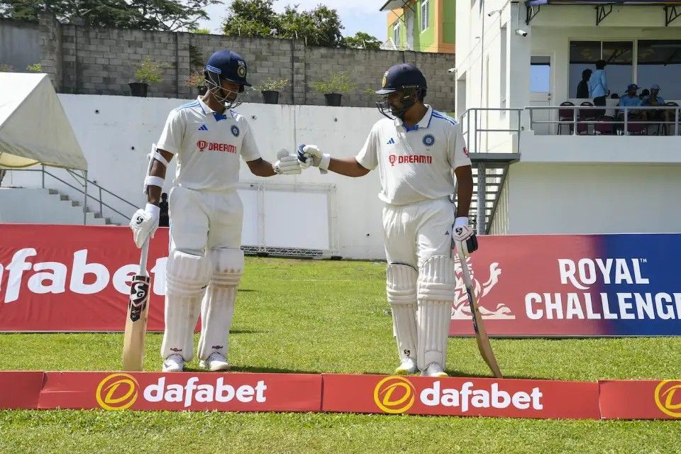 Yashasvi Jaiswal and Rohit Sharma - the two centurions for India [Getty Images]
