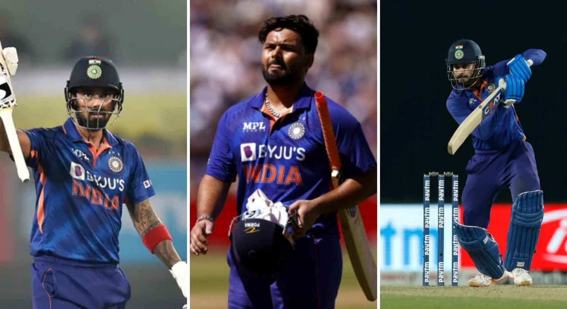 (L_R): KL Rahul, Rishabh Pant and Shreyas Iyer are the backbone of the Indian middle order.