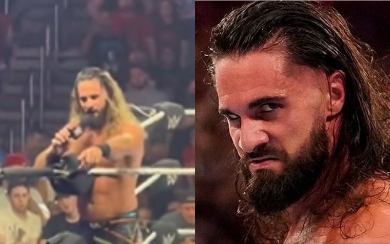 Seth Rollins angrily hit back at fan for calling him &quot;fake a*s champion&quot; at latest WWE SuperShow