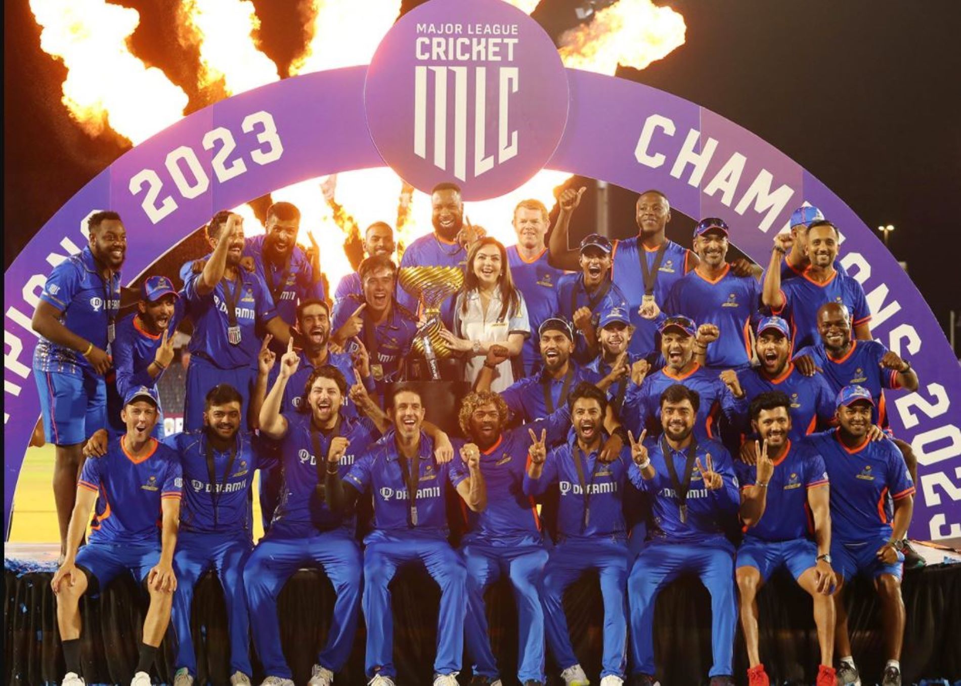 MI NY were basked in celebrations after winning the inaugural MLC title.