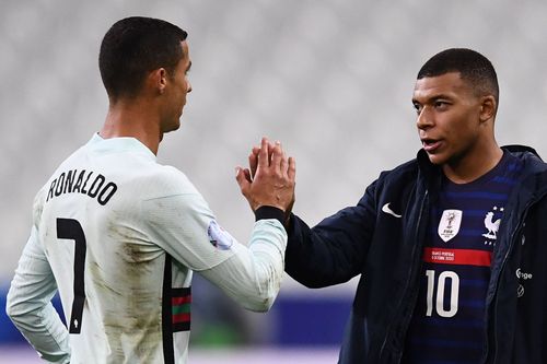 Cristiano Ronaldo dubbed Kylian Mbappe 'the future and the present'.