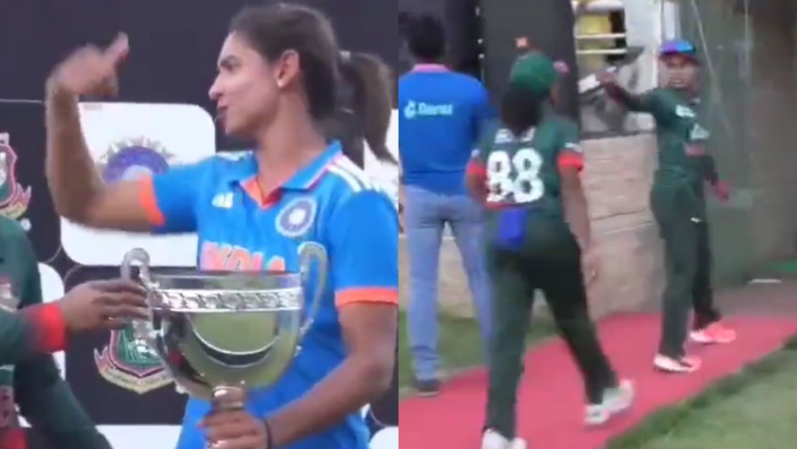 Snippets from Harmanpreet Kaur and Nigar Sultana