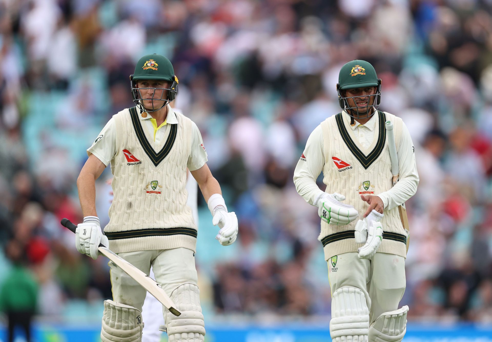 Marnus Labuschagne (left) and Usman Khawaja (Pic: Getty Images)