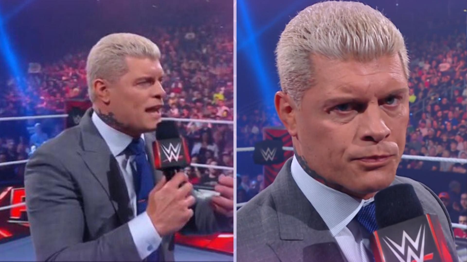Cody Rhodes sent a message to his opponent on WWE RAW.