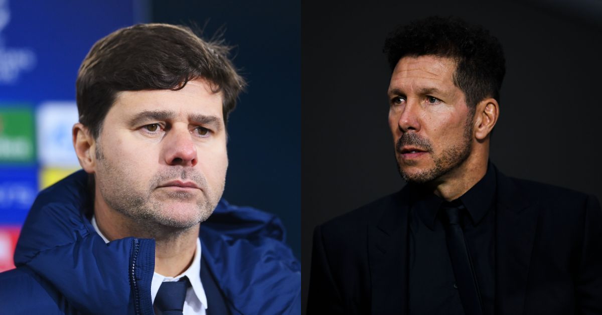 [L-to-R] Mauricio Pochettino and Diego Simeone.