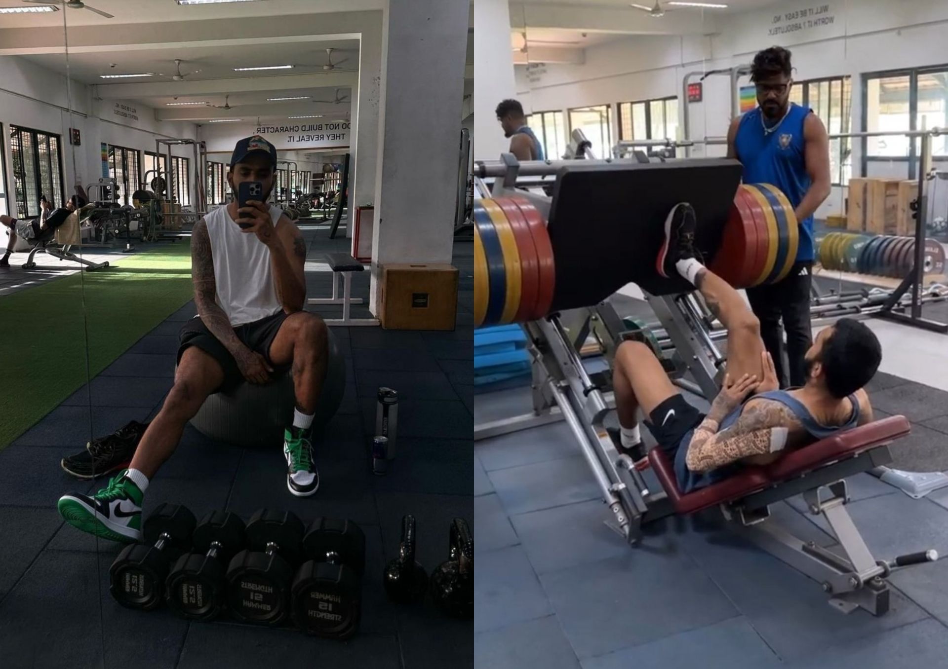 KL Rahul doing his rehabilitation at NCA