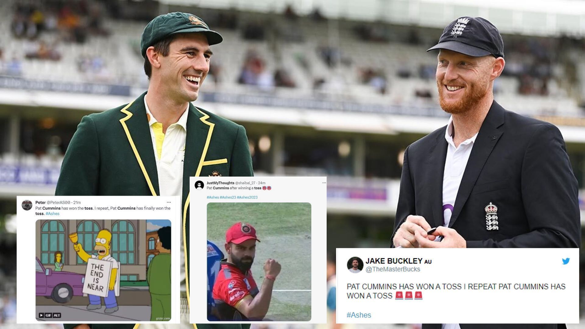 &quot;This series never ceases to come up with something new&quot; - Twitter reacts as Pat Cummins finally wins the toss in the 2023 Ashes 