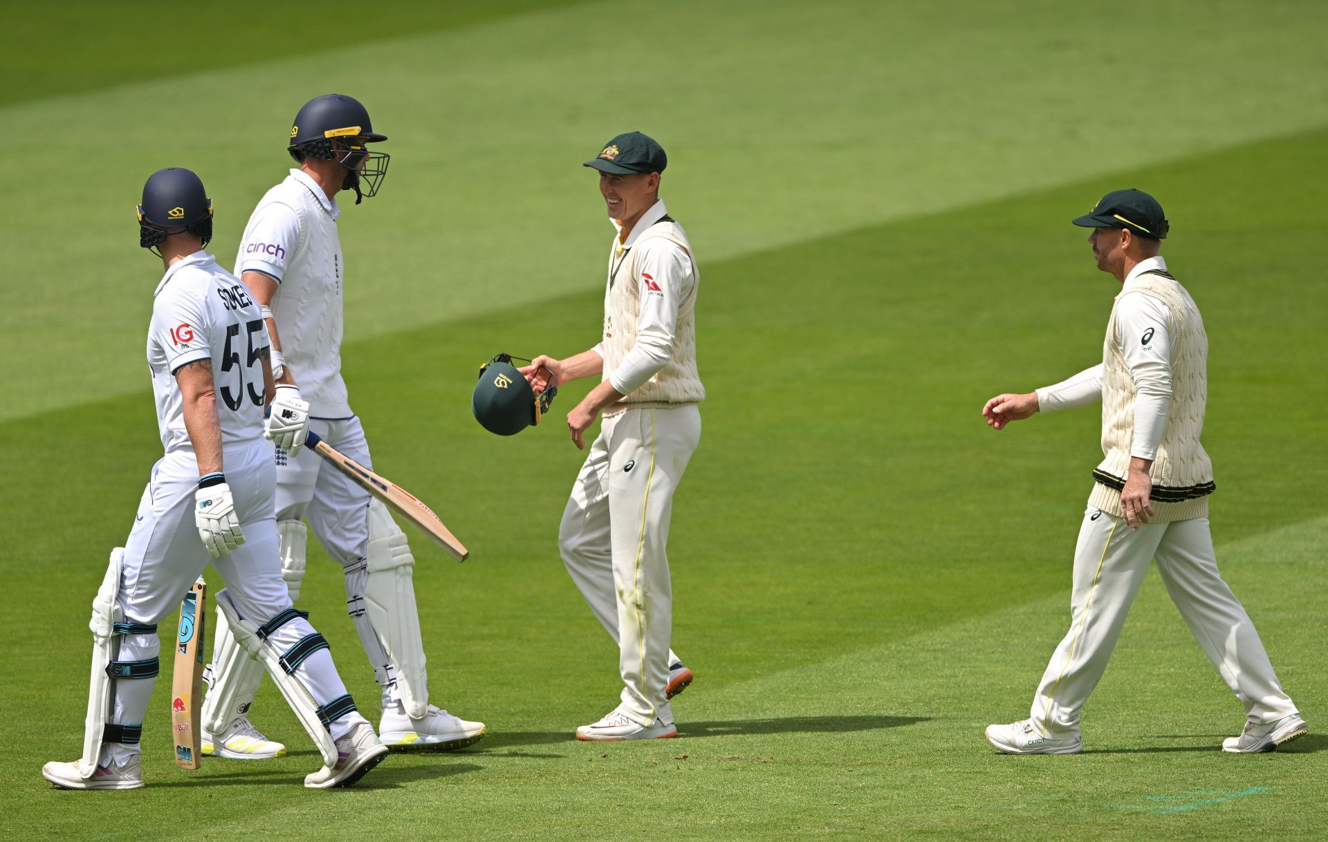 The England and Australian players were involved in a few verbal exchanges after Jonny Bairstow&#039;s dismissal.