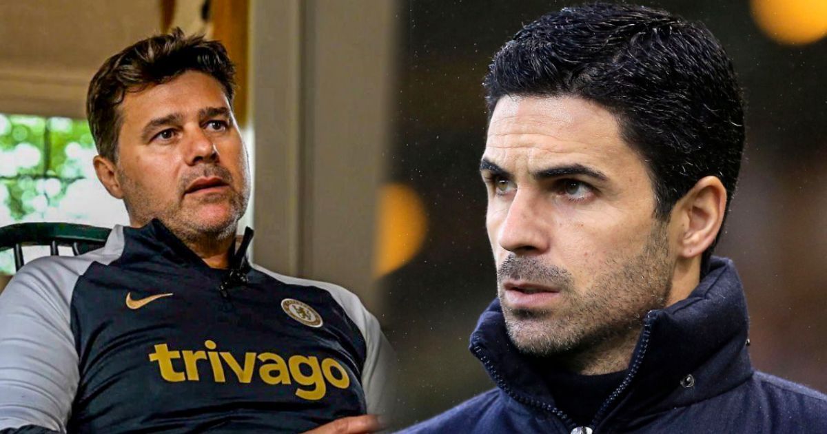 Chelsea manager Mauricio Pochettino and Arsenal boss Mikel Arteta