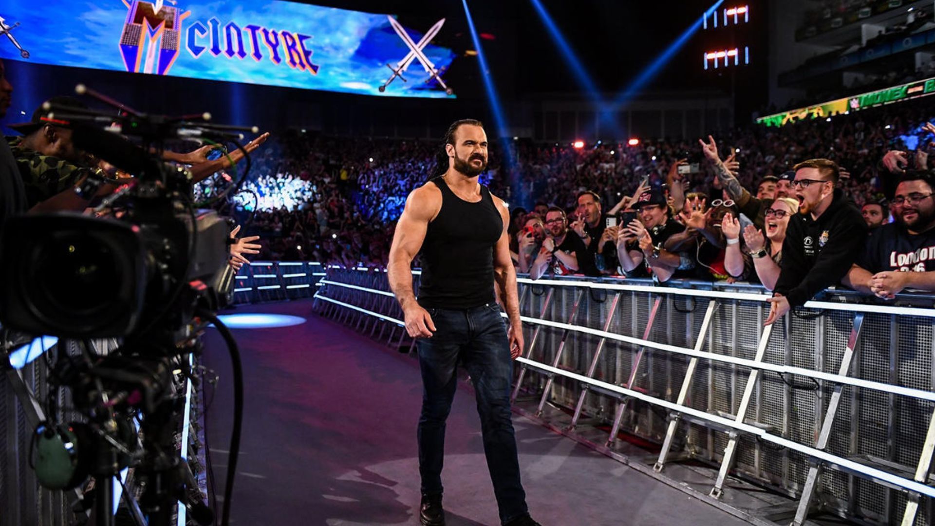 Drew McIntyre during his return at Money in the Bank. Image Credits: wwe.com