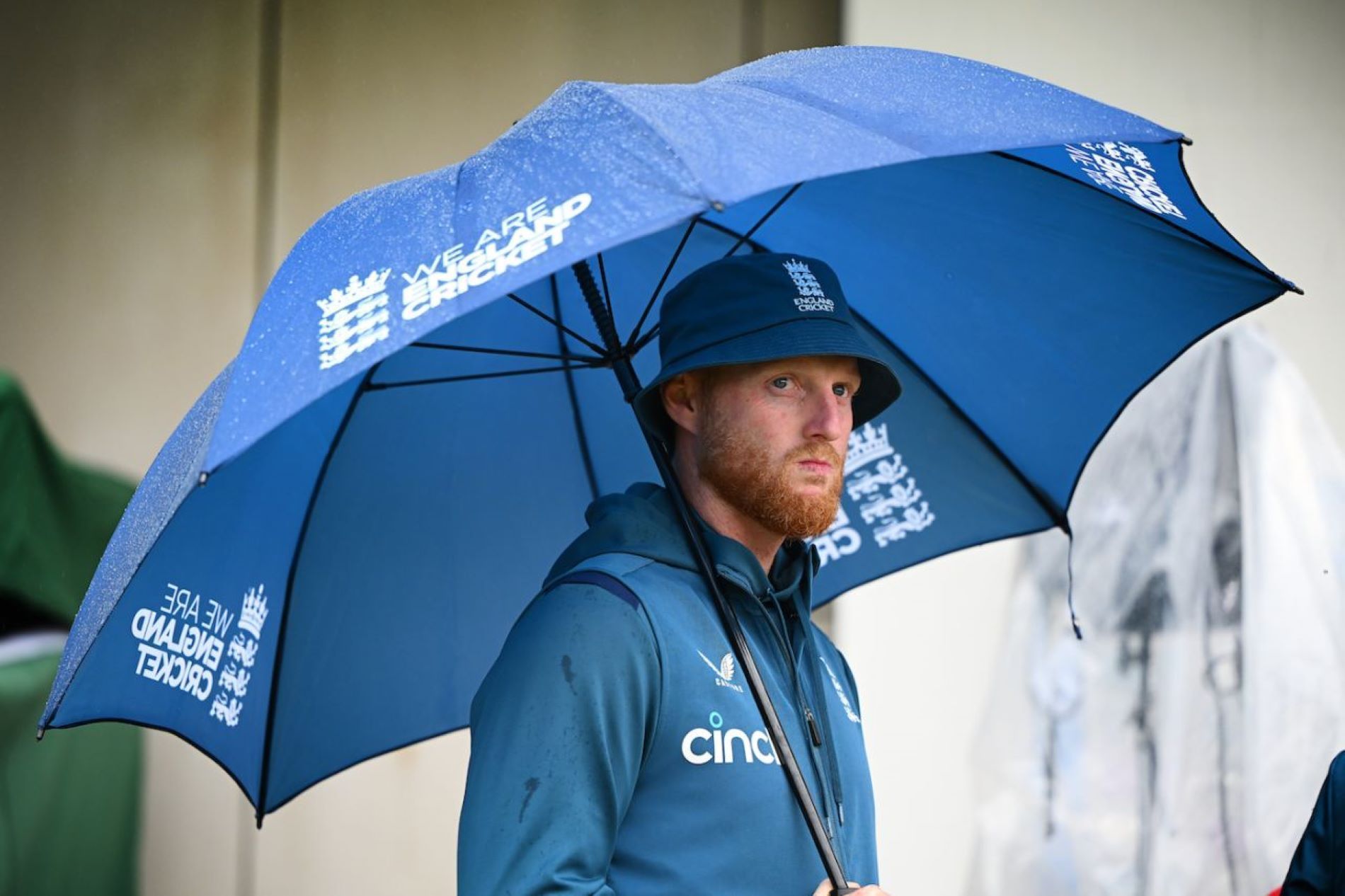 Ben Stokes could only watch in despair as rain washed away England's chances at Manchester.