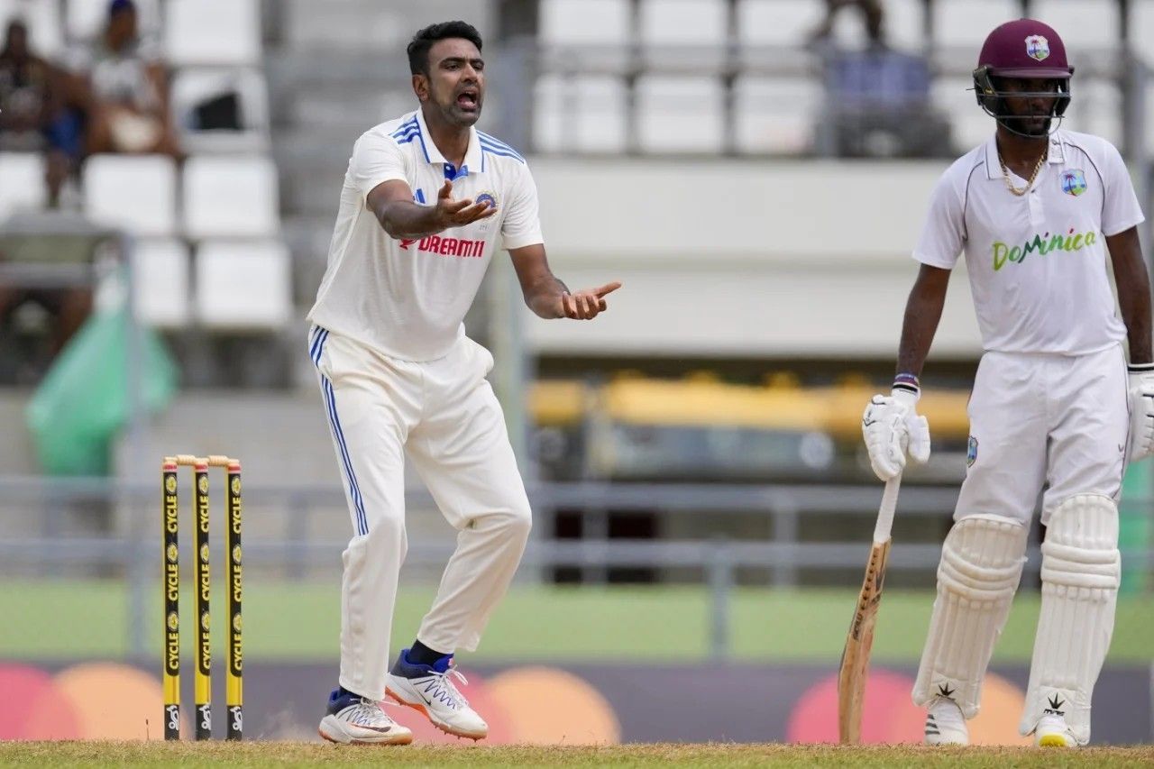 Ravichandran Ashwin during the first Test [Getty Images]
