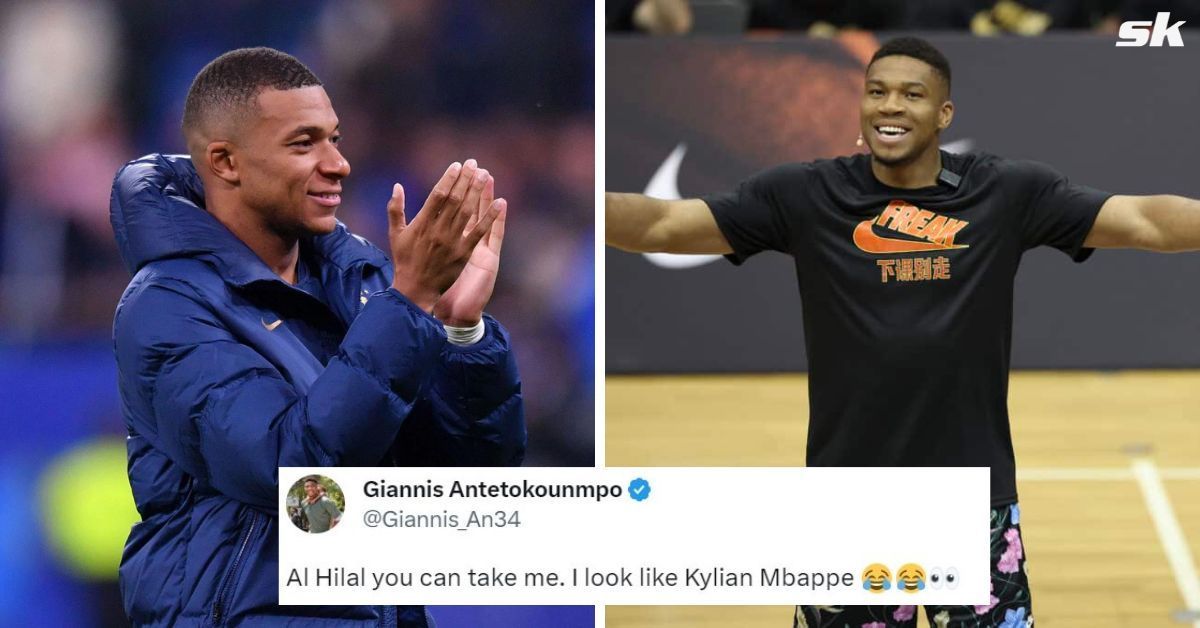 Giannis Antetokounmpo reacts to Mbappe rumours