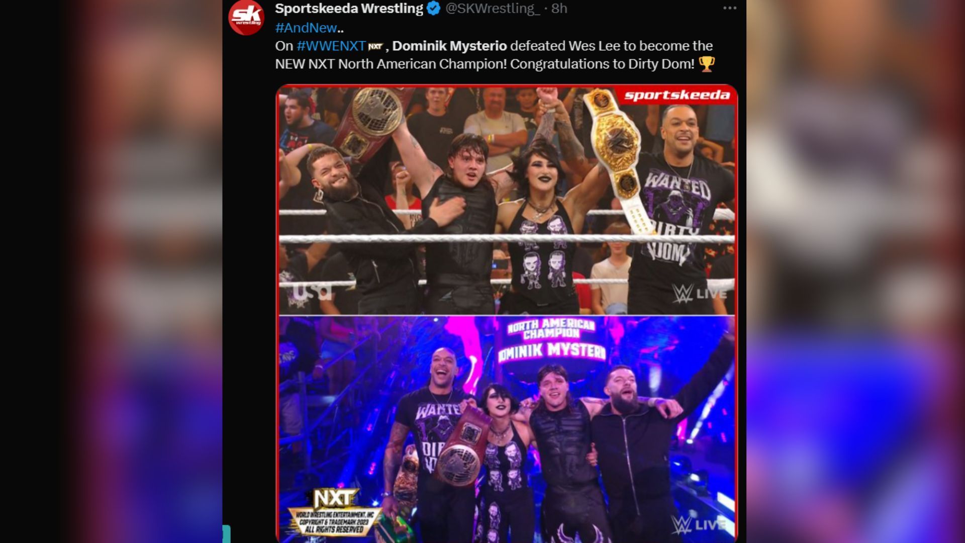 Sportskeeda Wrestling on Twitter