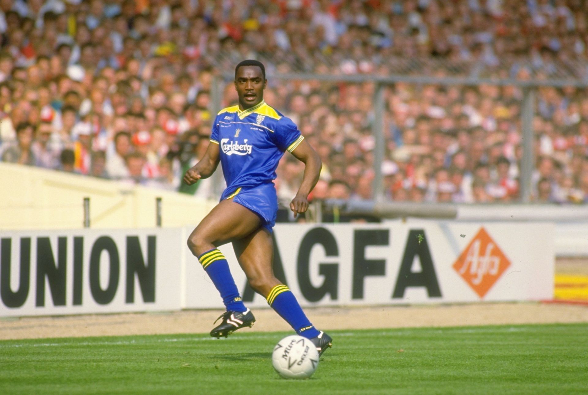 Laurie Cunningham in action for Wimbledon