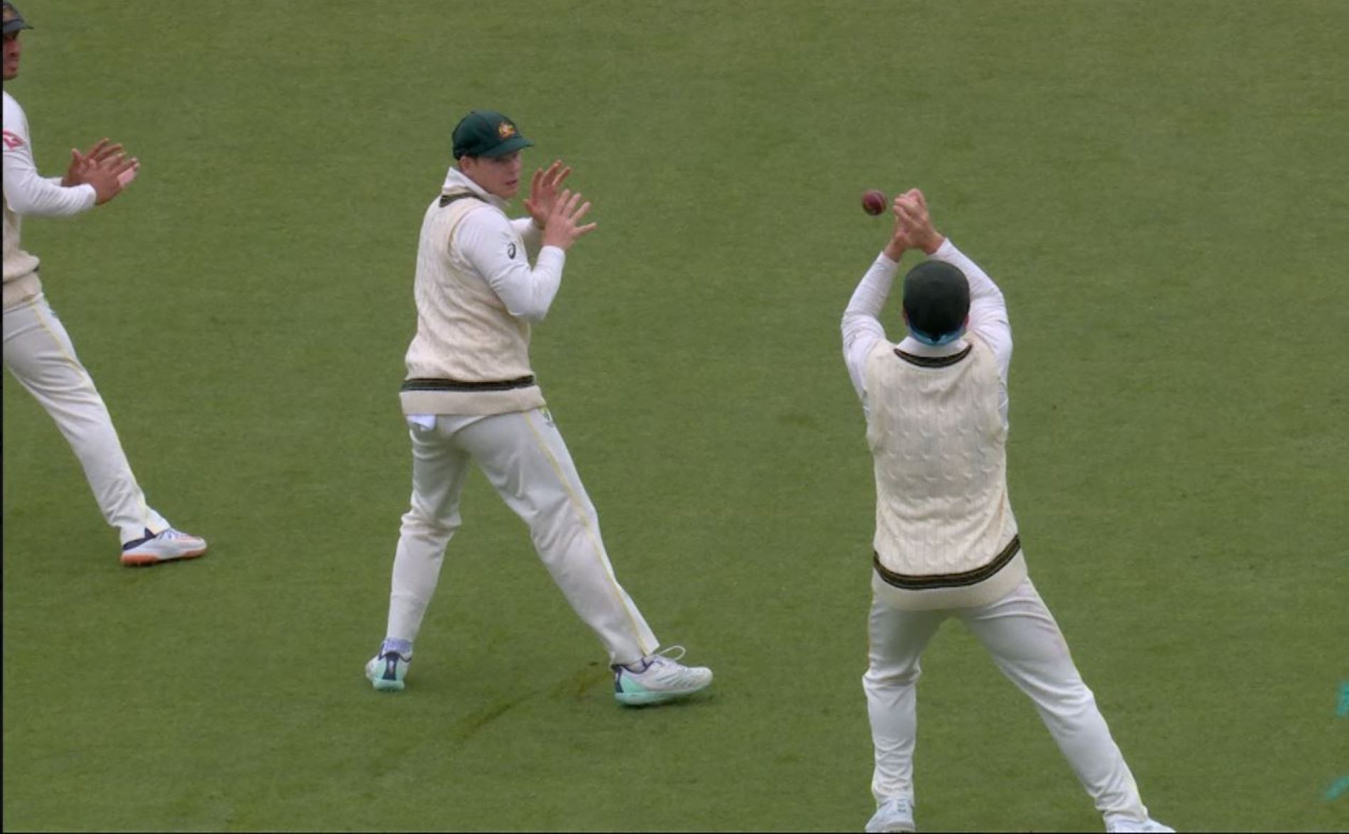 David Warner saw the ball burst through his hands