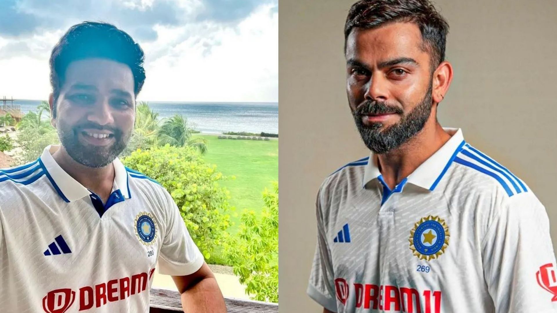 Rohit Sharma and Virat Kohli in the new kit (Image: Instagram)