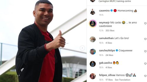 PSG superstar's comment under Casemiro's post