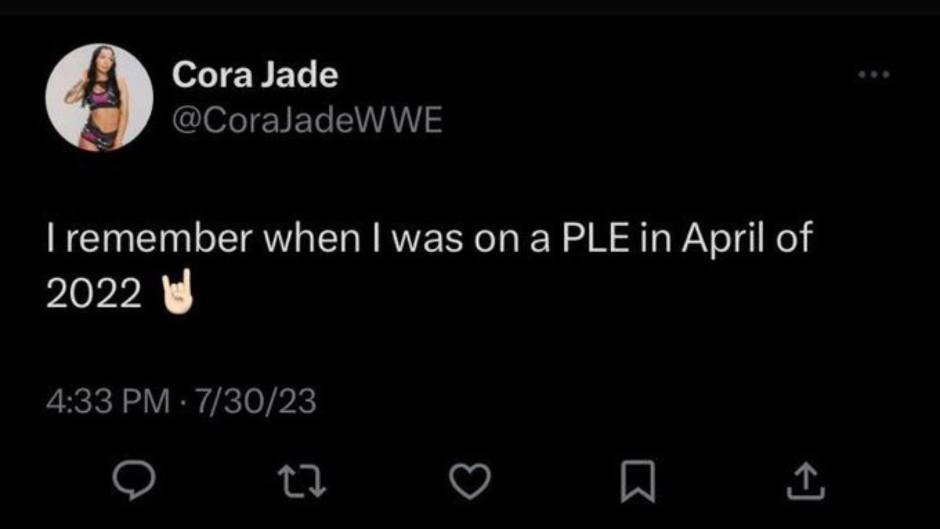 Cora Jade deleted this tweet