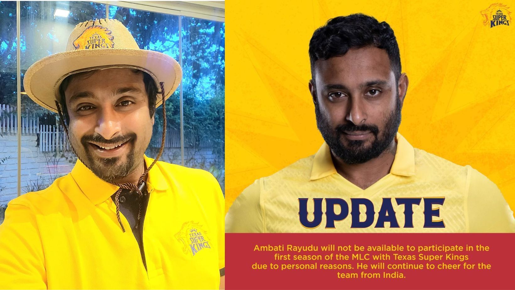 Ambati Rayudu will not participate in Major League Cricket 2023.