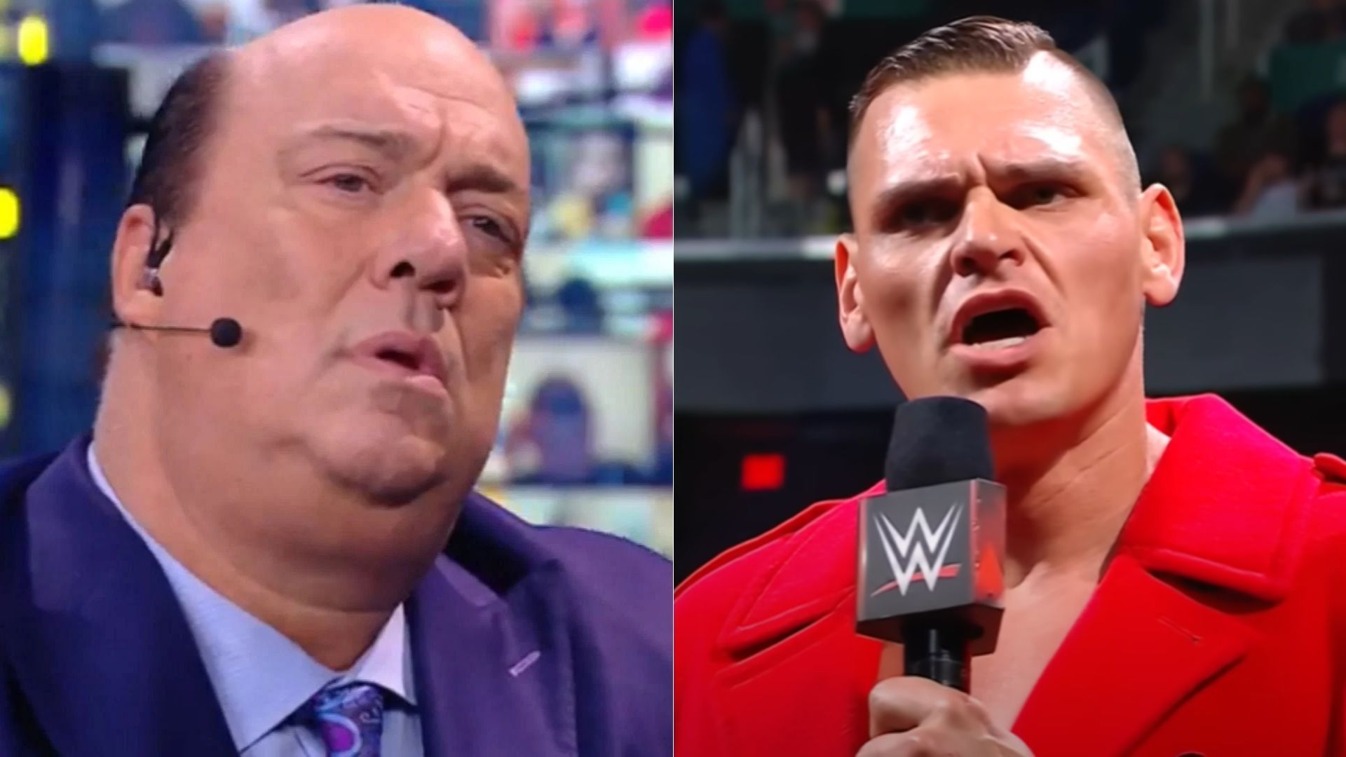 Paul Heyman (left); Gunther (right)