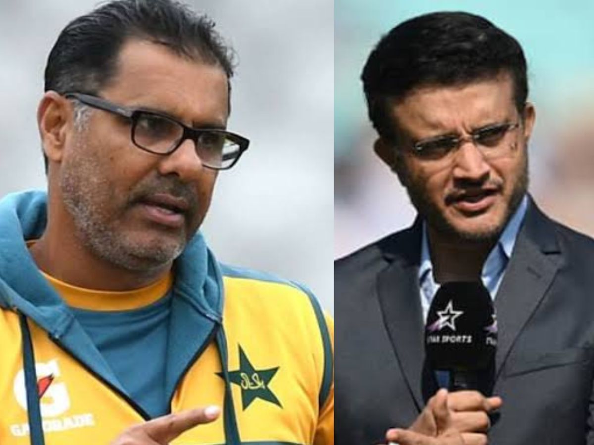 Waqar Younis Sourav Ganguly