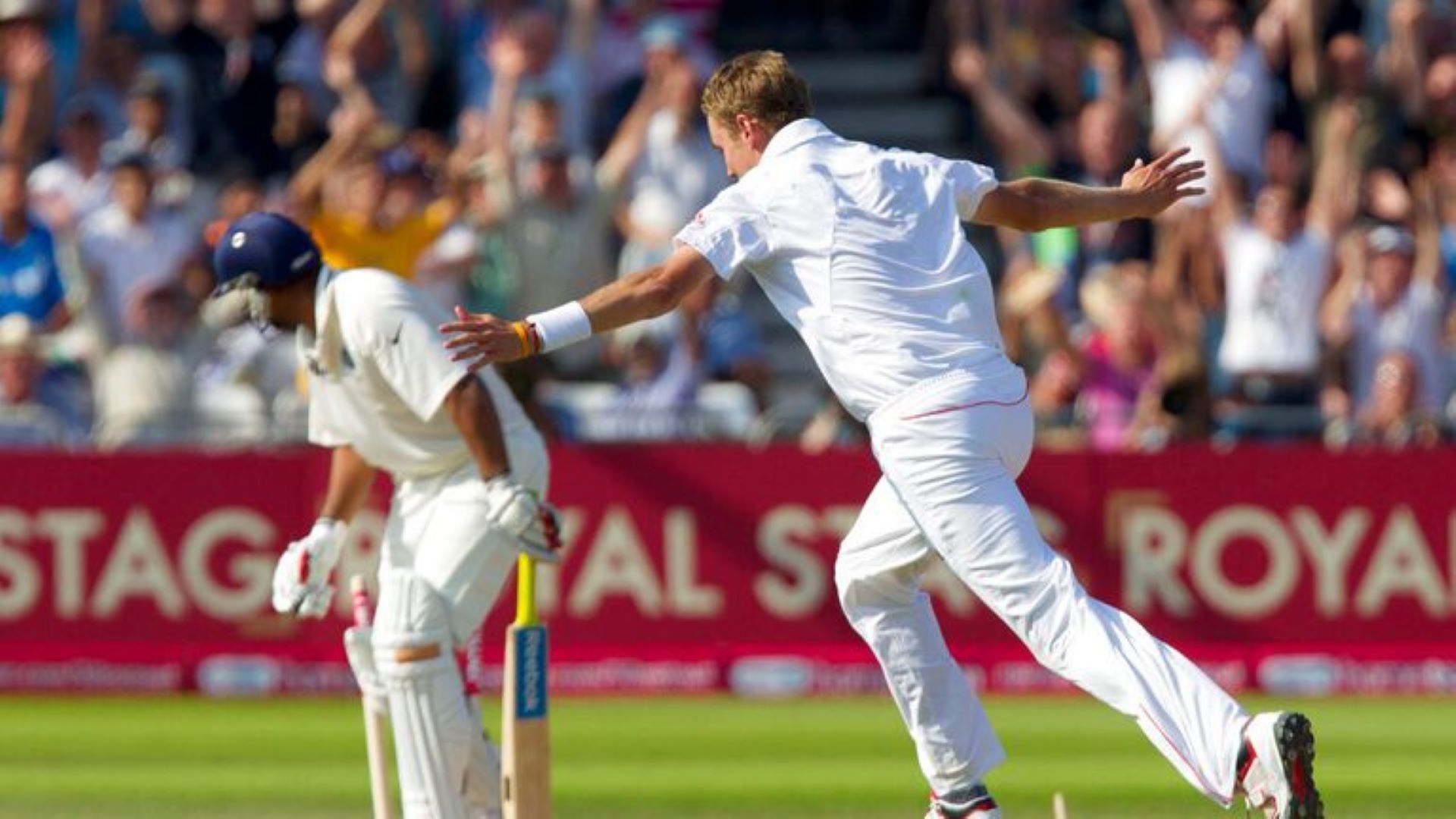 Broad wrecked the Indian batting in the second Test of the 2011 series