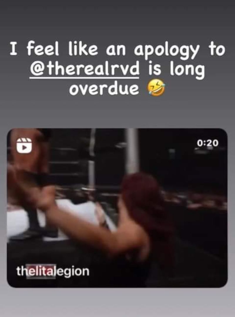 Lita shared this on her Instagram story