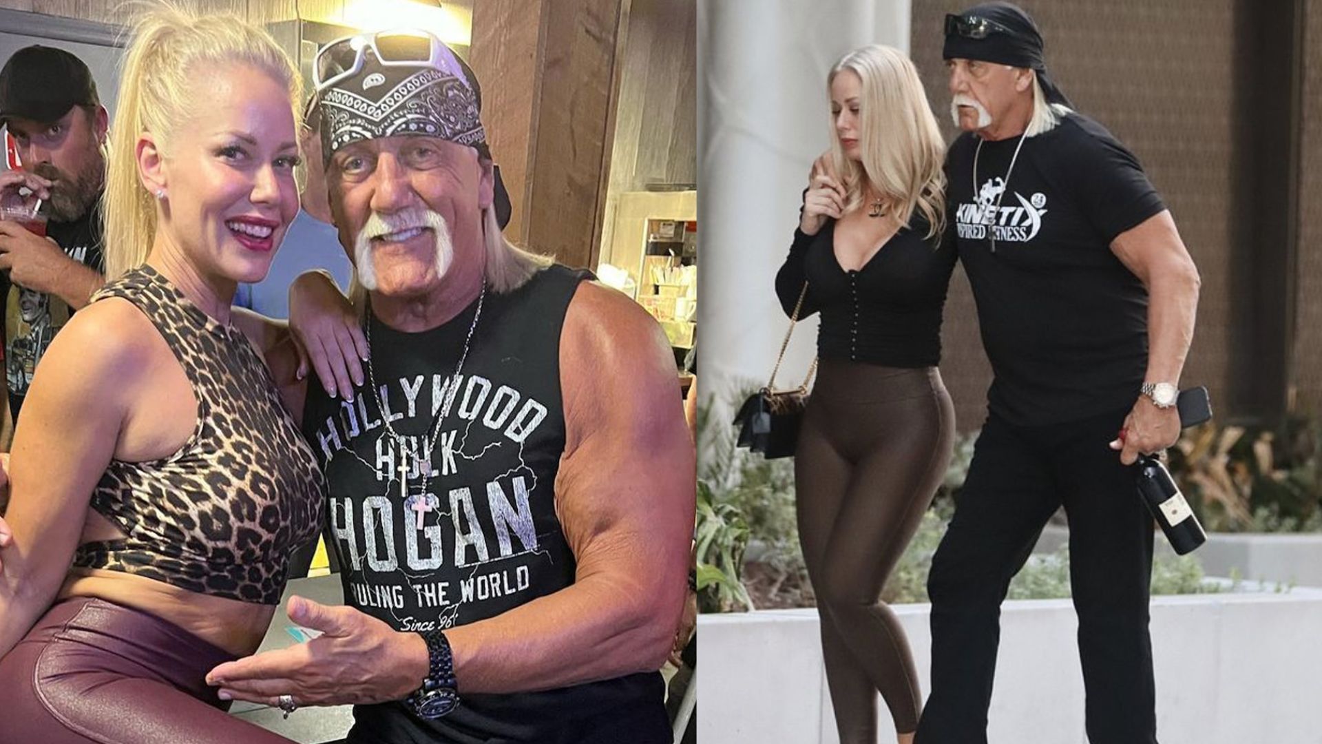 Hulk Hogan and Sky Daily. Image Credits: Twitter - @AndyVermaut, @rodryanshow