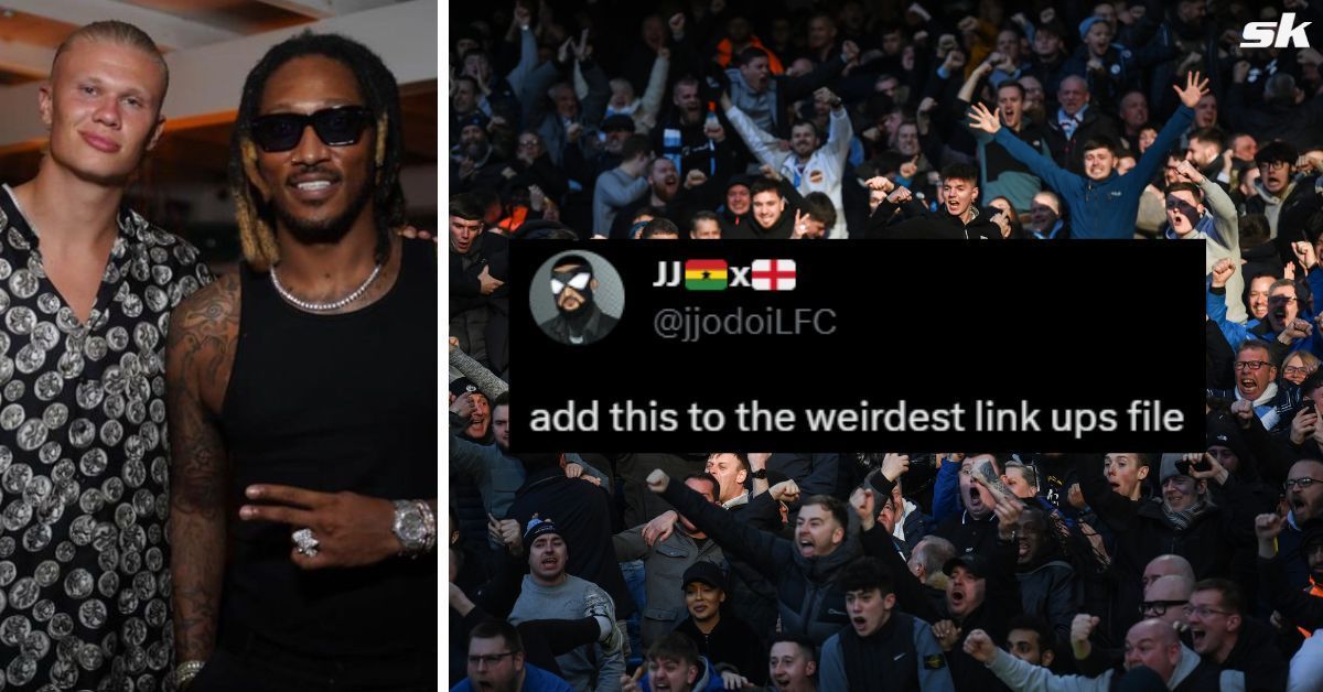 Manchester City star Erling Haaland was spotted hanging out with rapper Future