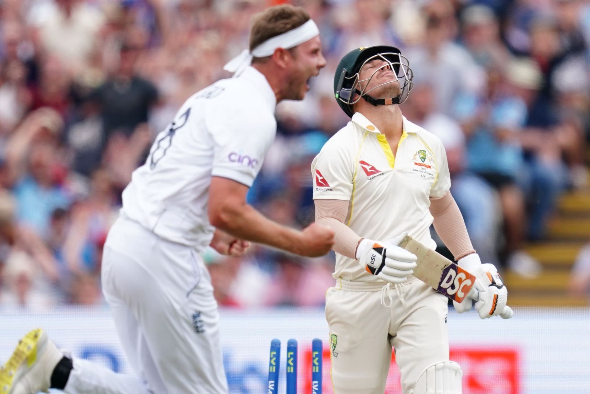 Stuart Broad continues to torment David Warner in Tests.