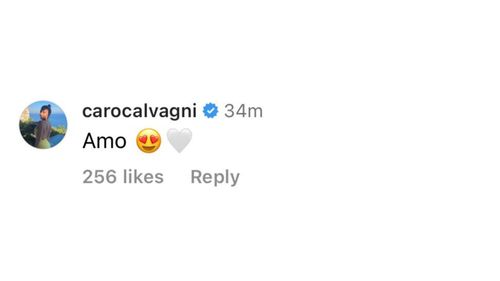 Caro Calvagni's comment under Lionel Messi's wife Antonela Roccuzzo's photo