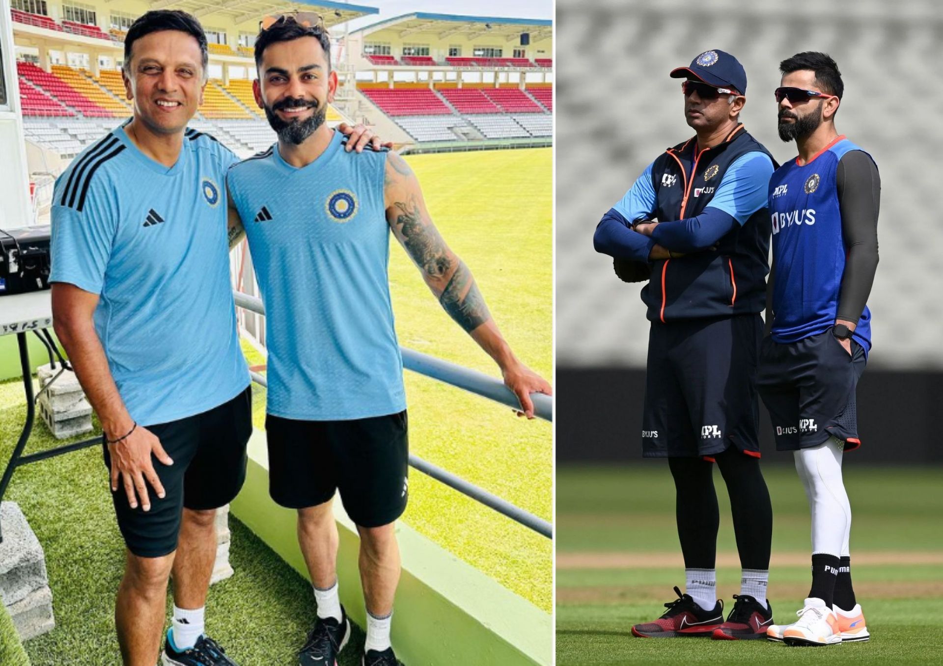 Coach Rahul Dravid and former skipper Virat Kohli are gearing up for India