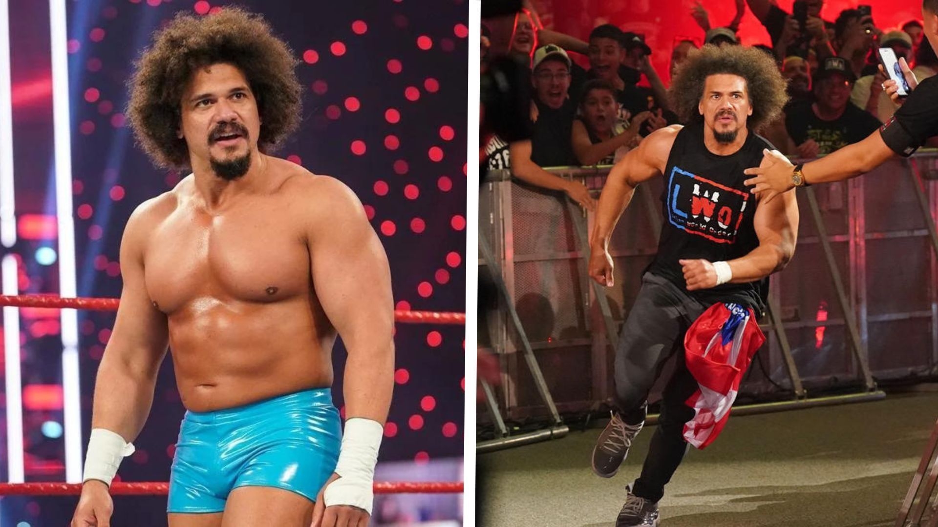 Carlito, in his brief WWE return in 2021 and his Backlash 2023 appearance