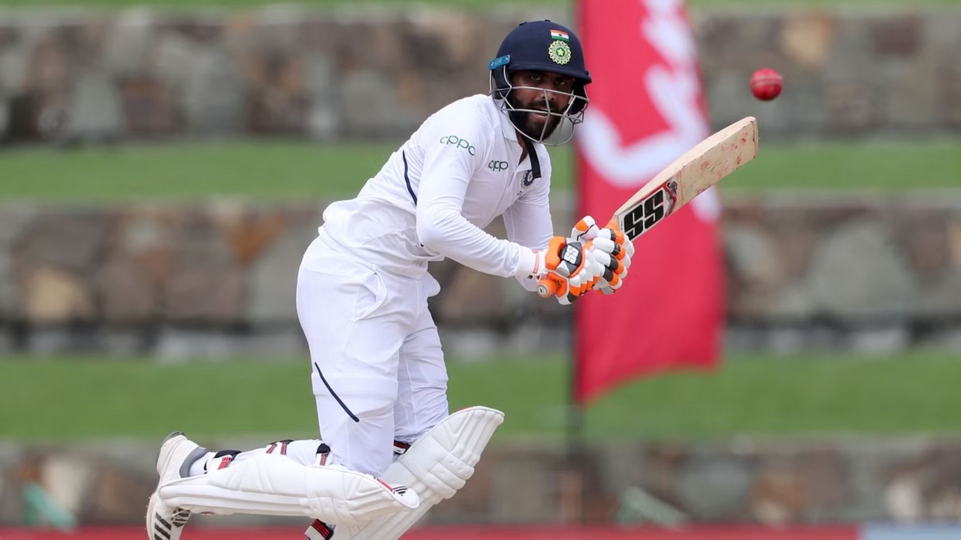 Ravindra Jadeja in action in West Indies (P.C.:Twitter)