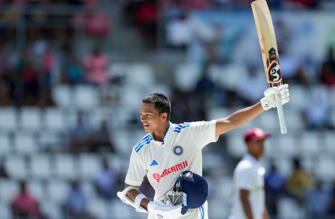 Yashasvi Jaiswal stole the show on Day 2 of the Test between WI and IND [Getty Images]