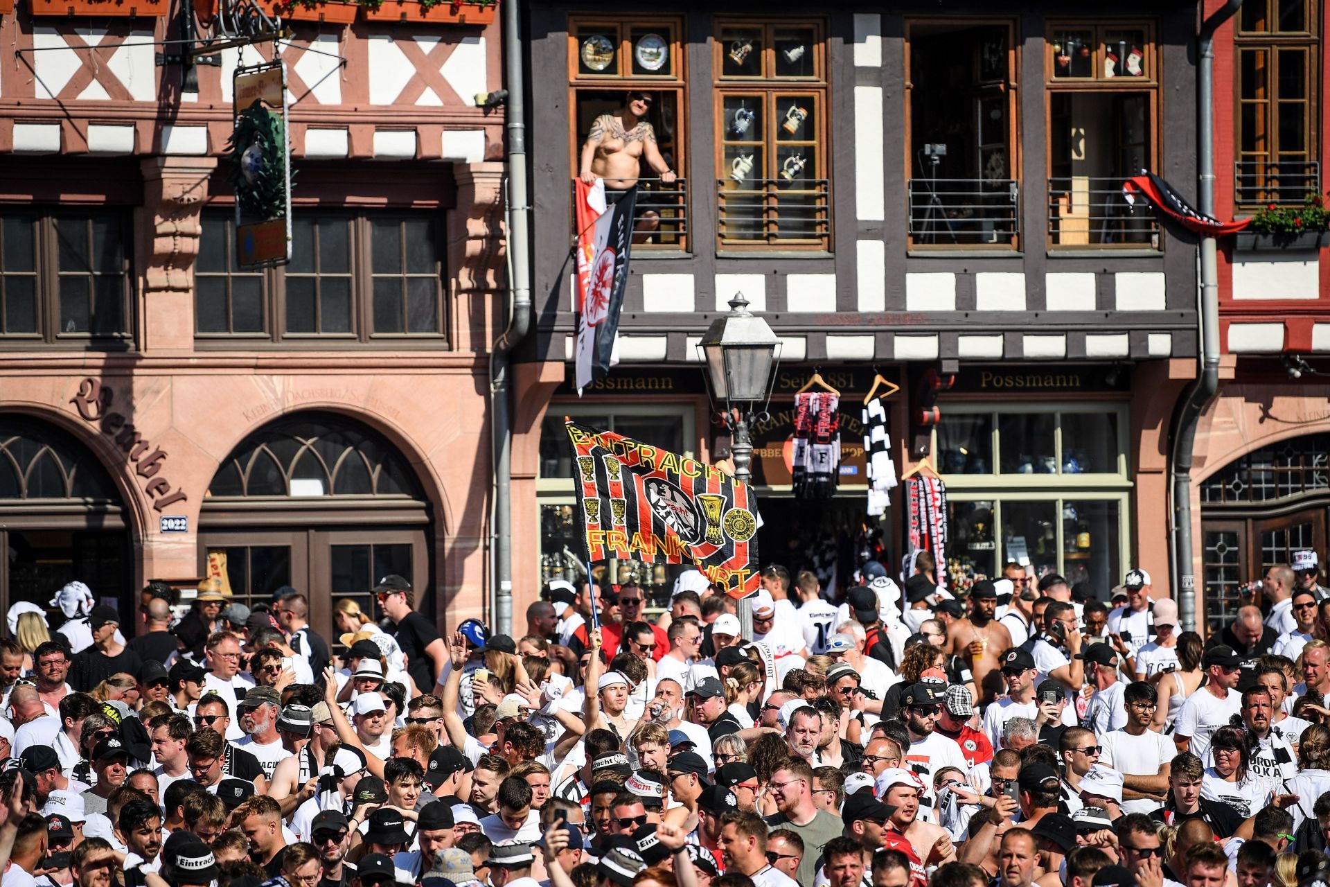 Eintracht Frankfurt Celebrates Winning The UEFA Europa League Final 2021/22