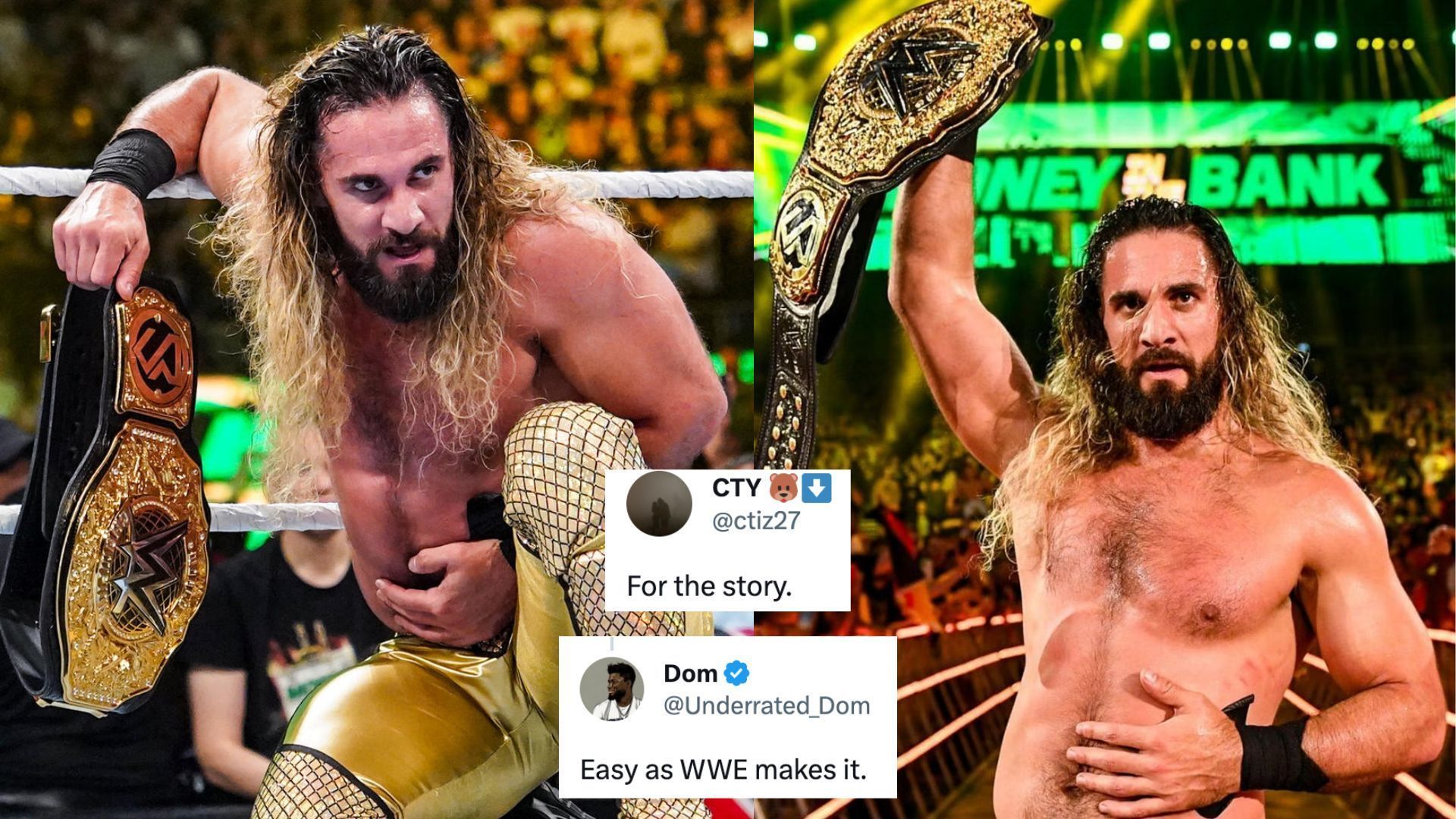 Seth Rollins retained the World Heavyweight Championship last night at Money in the Bank. 