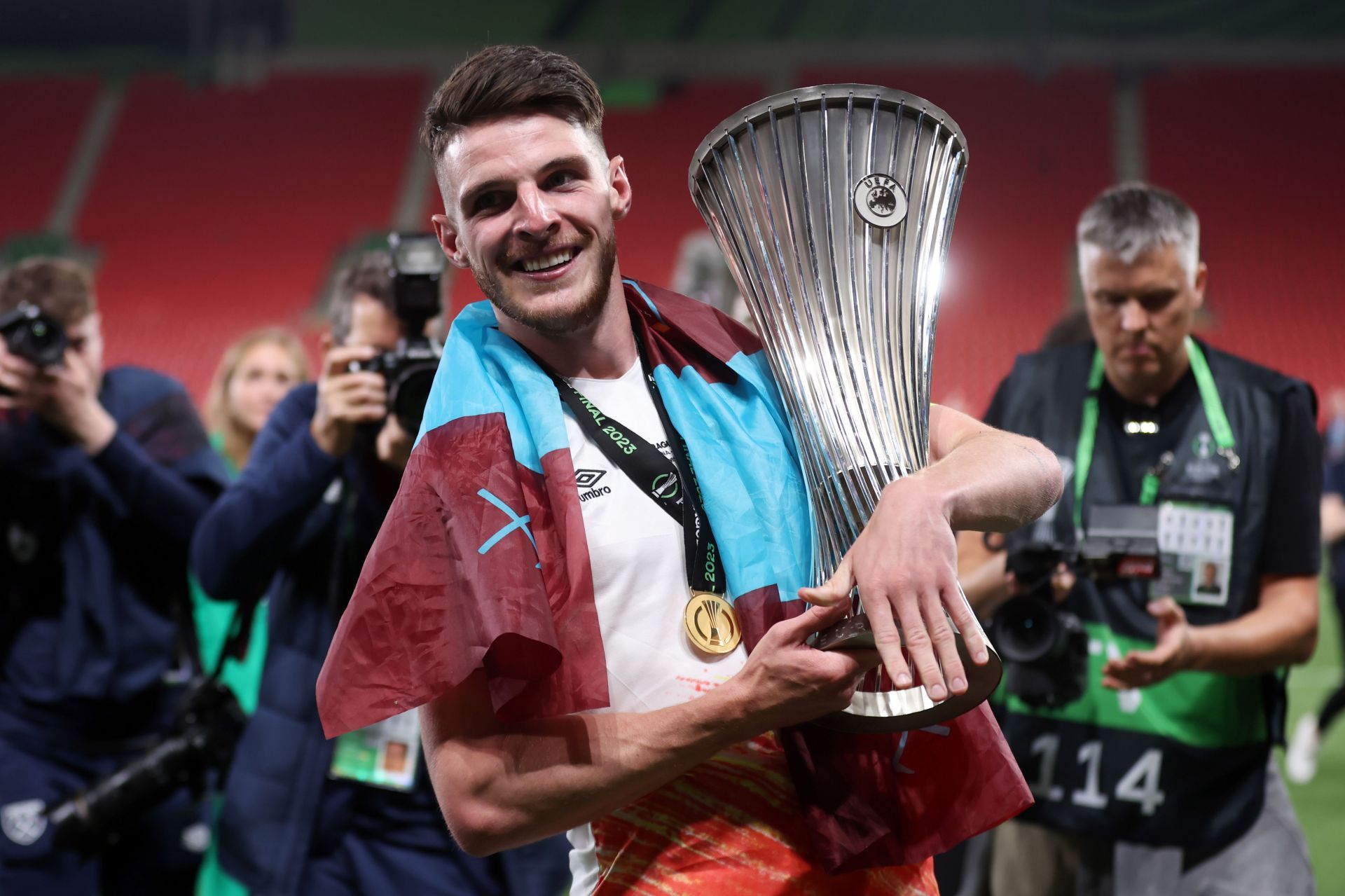 Declan Rice is the most expensive English player and he's set to join Arsenal