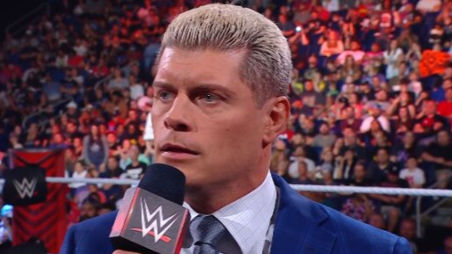 Cody Rhodes cuts a promo on WWE RAW.